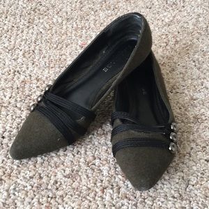 Women’s Ballet Flats - Forest Green